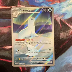 Pokemon Dewgong 097/094 PFLN Rare Holo Stage 1 130 HP Ability Water Card - Image 1