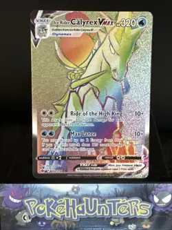 Pokemon Card Ice Rider Calyrex Vmax 202/198 Chilling Reign Secret Rare NM - Image 1