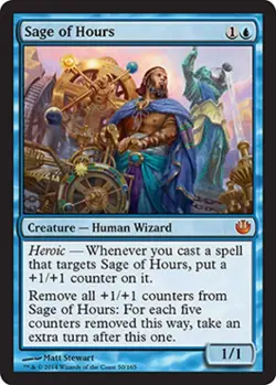 MTG English Sage of Hours NM Foil Journey into Nyx - Image 1