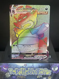 Pokemon Card Galarian Slowking VMAX 207/198 Chilling Reign Secret Rare NM - Image 1