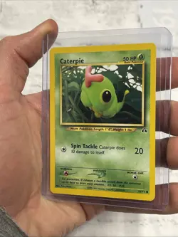 Pokemon Caterpie 53/75 Neo Discovery Regular NM Pokemon Vintage Vtg Card TCG - Image 2