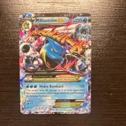Pokemon Mega Blastoise EX Ultra Rare Holo XY 30/146 220HP English Card - Image 1