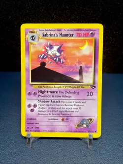 Vintage 2000 Sabrina's Haunter Gym Challenge 55/132 Nintendo Pokemon Card NM - Image 1