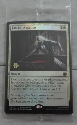 Magic The Gathering Fateful Absence Rare Prerelease Foil Card MID - Image 1