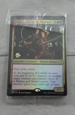 Magic The Gathering Halana and Alena, Partners Rare Prerelease Foil Card VOW - Image 1