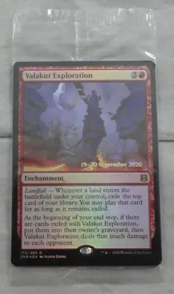 Magic The Gathering Valakut Exploration Rare Prerelease Foil Card ZNR - Image 1
