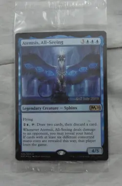 Magic The Gathering Atemsis, All-Seeing Foil Prerelease Card MTG CARD M20 - Image 1