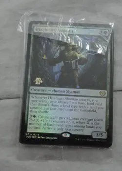 Magic The Gathering Hiveheart Shaman Rare Prerelease Foil Card VOW - Image 1