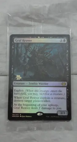 Magic The Gathering Graf Reaver Rare Prerelease Foil Card VOW - Image 1