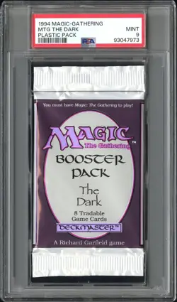 1994 Magic: The Gathering MTG The Dark Factory Sealed Booster Pack PSA 9 MS558 - Image 1