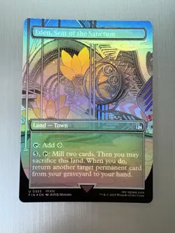 Eden, Seat Of The Sanctum - 355 - Magic: Final Fantasy MTG - Borderless - FOIL - Image 1