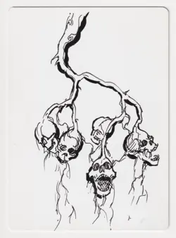 Signed FOIL Grove of the Burnwillows Proof Sketch MP Artist Cliff Childs MTG AP! - Image 1