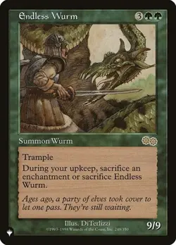 2x Endless Wurm - Retro Frame The List NM MTG - Image 1