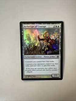 Archetype of Courage (FOIL) - Born of the Gods - Magic The Gathering - Image 1