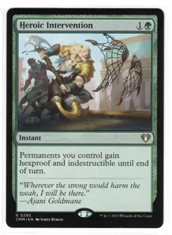 MTG Heroic Intervention - Commander Masters (CMM) Regular Magic Near Mint - Image 1