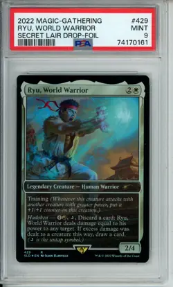 PSA 9 Magic Secret Lair RYU WORLD WARRIOR Foil Mtg Street Fighter - Image 1
