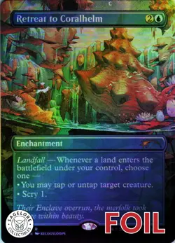 MTG Retreat to Coralhelm (Borderless) (407) | NM Foil | Secret Lair {SLD} - Image 1