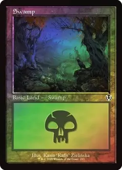 Swamp #293 Foil Retro Frame Innistrad Remastered NM MTG - Image 1
