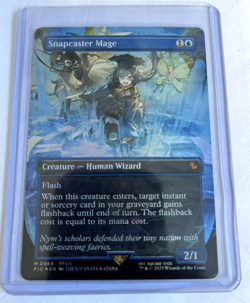 Snapcaster Mage (Borderless) (Chocobo Track Foil) Commander: Final Fantasy Foil - Image 1