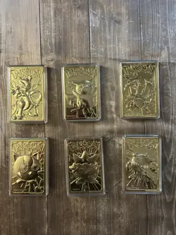 6 Burger King 23k gold plated Pokemon cards - Image 1