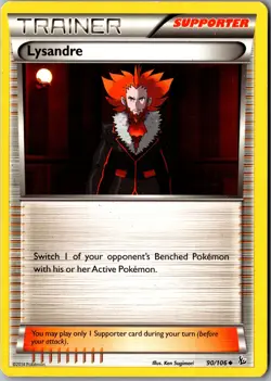 Lysandre 90/106 Uncommon XY - Flashfire LP Pokemon Card - Image 1
