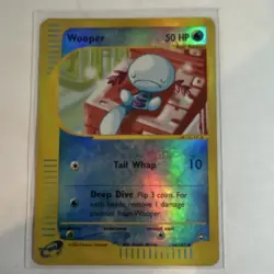 Pokemon Wooper 66/147 Aquapolis Reverse Holo Card - Image 1