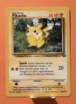 Pikachu 60/64 HP Jungle English Pokemon Card TCG - Image 1