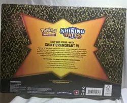 Authentic Pokemon Shining Fates Shiny Cramorant V Collection Box Factory Sealed - Image 2