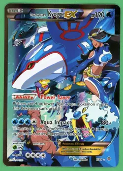 Team Aqua's Kyogre Ex Pokemon Double Crisis Ultra Rare 6/34 - Image 1