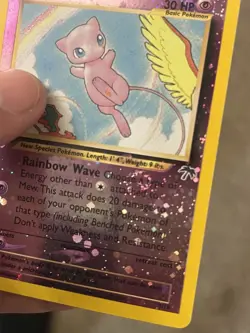 Pokemon Mew TCG 1/18 Southern Islands Reverse Holo Promo - Image 3