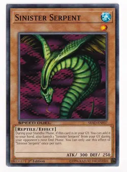 Sinister Serpent SBAD-EN037 Speed Duel: Attack from the Deep 1st Edition - Image 1