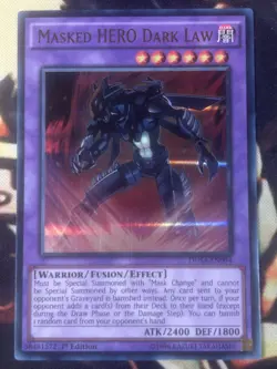 Yugioh: Masked HERO Dark Law - DUSA-EN094 - Ultra Rare - 1st Edition - LP - Image 1