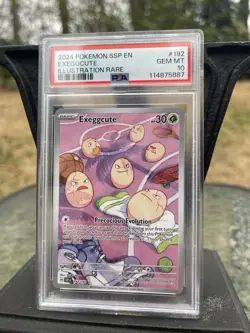 Pokemon Card - Exeggcute 192/191 Surging Sparks Illustration Rare - PSA 10 - Image 1