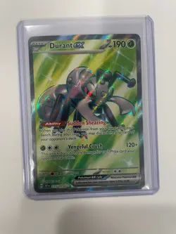 Pokemon TCG Durant ex 215/191 2024 Surging Sparks Ultra Rare Card - LP - Image 1