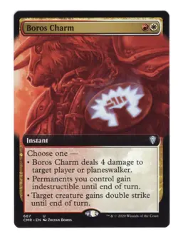 MTG Commander Legends Boros Charm Uncommon Regular Extended Art - Image 1
