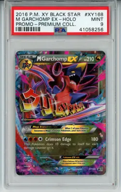 2016 POKEMON XY BLACK STAR PROMO M GARCHOMP EX #XY168 HOLO PSA 9 MINT #41058256 - Image 1