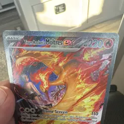 Pokemon TCG Team Rocket's Moltres EX 229/182 Sv10 Destined Rivals Holo Full Art - Image 3