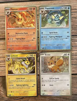 Pokemon SVP Promo Jolteon Flareon Vaporeon Eevee *NM Cosmos Holo 167-169, 200 - Image 1