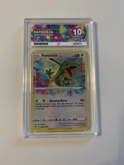 Pokemon TCG Rayquaza Vivid Voltage 138/185 Holo Amazing Rare ACE 10 Gem Mint - Image 1