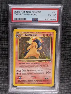 PSA 4 Typhlosion Holo Pokemon Neo Genesis 17/111 English 2000 - Image 1