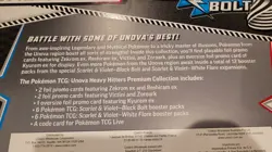 Pokemon TCG: Costco Unova Heavy Hitters Premium Collection 1 box In Hand New - Image 3
