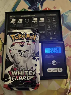 Very Heavy! 22.69g Pokemon TCG SV10.5 White Flare Booster Pack Sealed! - Image 1