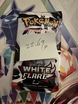 Very Heavy! 22.69g Pokemon TCG SV10.5 White Flare Booster Pack Sealed! - Image 2