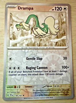 Pokemon TCG Drampa 138/162 Temporal Forces Reverse Holo Rare Card - Image 1