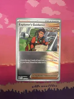 Pokemon Card Explorer's Guidance Temporal Forces Reverse Holo 147/162 Near Mint - Image 1