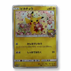 Pokemon Center Pikachu 20th Anniversary Promo 224/SM-P Japan EX+~NM - Image 1