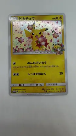 Pokemon Center Pikachu 20th Anniversary Promo 224/SM-P Japan EX+~NM - Image 2