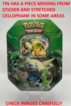 (402848) Pokemon 2014 Chesnaught EX Kalos Power Collectors Tin - Factory Sealed - Image 2