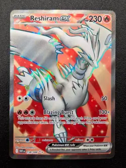 Pokemon TCG Reshiram ex Ultra Rare SV: White Flare 158/086 NM - Image 1