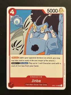 Jinbe | OP01-014 UC | Red | Romance Dawn | One Piece TCG NM - Image 1